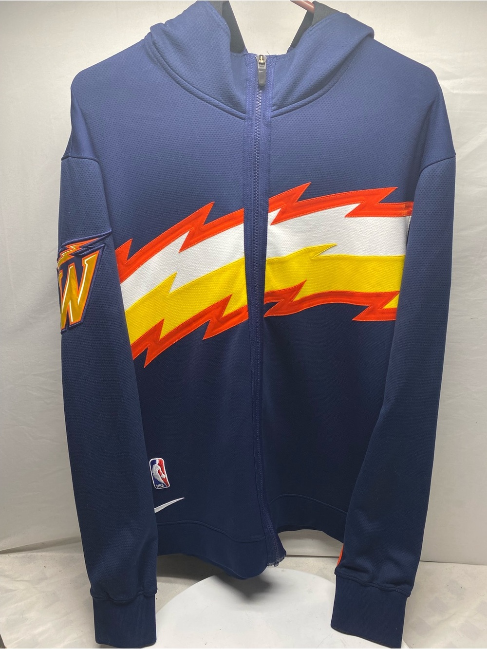 Nike NBA Golden State Warriors Therma Flex Showtime On-Court Warm-Up Hoodie L